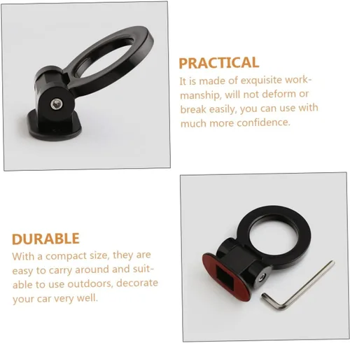 Vista 3 de CHILDWEET Accesorios para remolque utilitario, cubierta de gancho de remolque de automóvil, etiqueta engomada de enganche de remolque de plástico