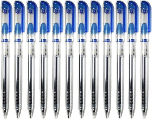 Dong-A My Gel Ink - Bolígrafo de 0.020 in, color azul, 12 unidades (1 docena)