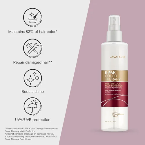 Vista 3 de Joico K-PAK Color Therapy Luster Lock Multi-Perfector Daily Shine & Protect Spray For Color-Treated Hair Instantly Detangle Control Frizz