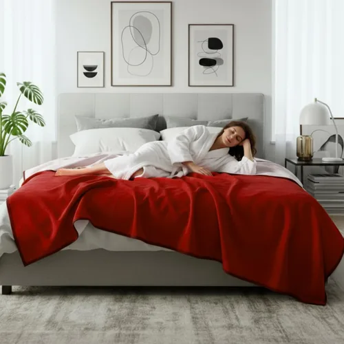 Vista 7 de Tisancy Manta impermeable para cama, sofá, 40 x 60 pulgadas, reversible y lavable, tapete impermeable de vellón y franela, resistente al agua