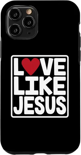 Vista 27 de iPhone 16 Love Like Jesus Valentines Day Heart Case