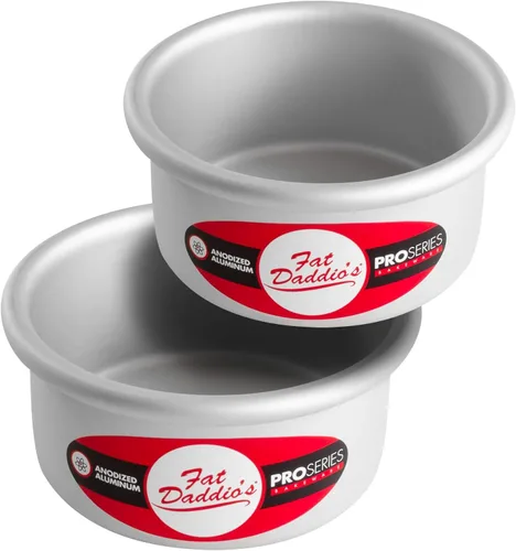 Vista 69 de Fat Daddio's Juego de moldes para pasteles redondos uniformes de aluminio anodizado de 4 niveles, profundidad de 2 pulgadas