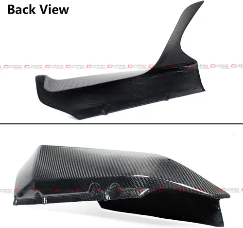 Vista 2 de 2 piezas de fibra de carbono estilo rendimiento parachoques delantero divisores labios compatibles para BMW F90 M5 2018-2019
