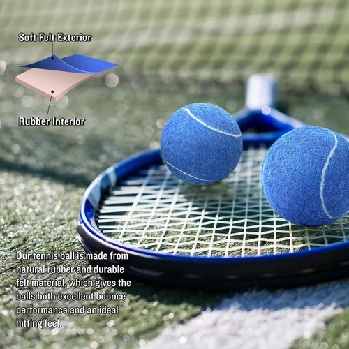 Vista 3 de 30/40 Pack Training Tennis Balls, Pet Dog Playing Balls, Practice Tennis Balls with Mesh Bag for Transport and Beginner Training