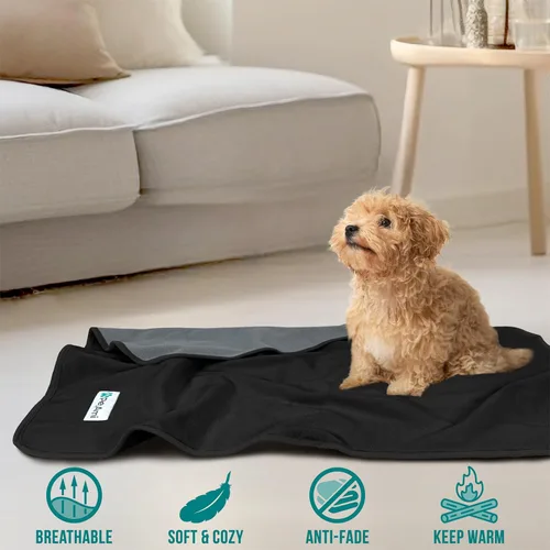 Vista 7 de PetAmi Manta Impermeable para Mascotas Cama para Perros Funda de Sofá para Muebles, Reversible Lavable Forro Polar Suave