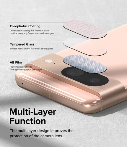 Vista 7 de Ringke Fusion - Funda compatible con Google Pixel 8 [transparente] + cristal de cámara compatible con Google Pixel 8