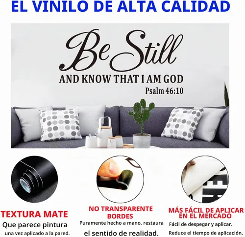 Vista 2 de Calcomanías de pared con versículo bíblico para dormitorio: citas cristianas, calcomanías inspiradoras de vinilo positivo para decoración de pared