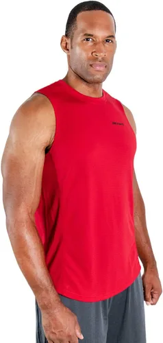 Vista 2 de DEVOPS Paquete de 3 camisetas sin mangas para hombre, ajuste seco, gimnasio, entrenamiento, paquete de 3