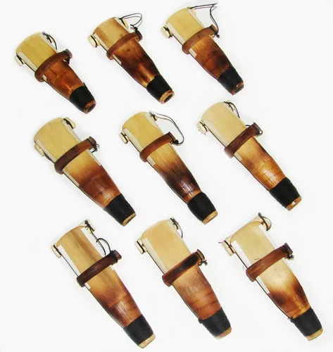 Vista 4 de DUDUK Nivel de concierto - Tres (3) DUDUKs profesionales armenios con 9 cañas Ramish, Kamish e instrucciones de juego hechas de madera