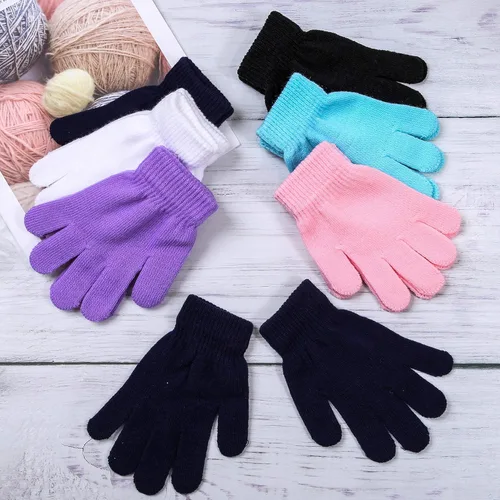 Vista 7 de Cooraby - 12 pares de guantes de invierno para niños, elásticos y cálidos, para niños o niñas