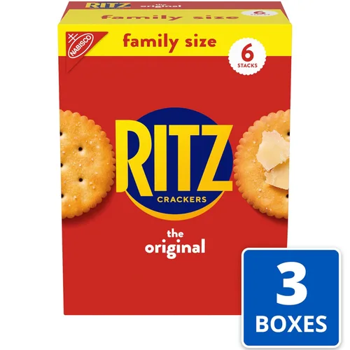 Vista 3 de RITZ Galletas originales, tamaño familiar, 3 cajas