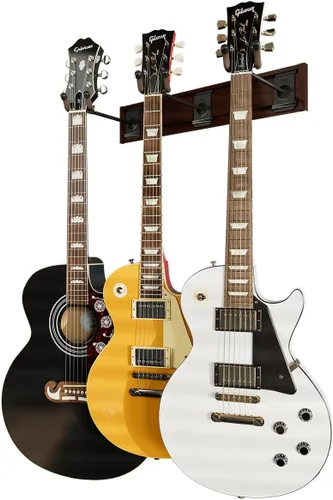 Vista 14 de String Swing Estante de pared para guitarra, soporte de pared para guitarra múltiple, organizador de guitarra para guitarras acústicas y eléctricas