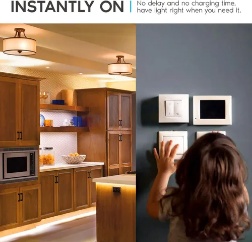 Vista 2 de LUXRITE Bombilla LED A19 equivalente a 60 W, luz blanca cálida de 2700 K, regulable, 800 lúmenes, bombilla LED estándar de 9 W, base E26, Energy