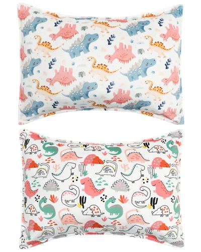 Vista 35 de ALVABABY Paquete de 2 fundas de almohada de algodón orgánico para niños pequeños, fundas de almohada para niños de 13 x 18 pulgadas o 12 x 16