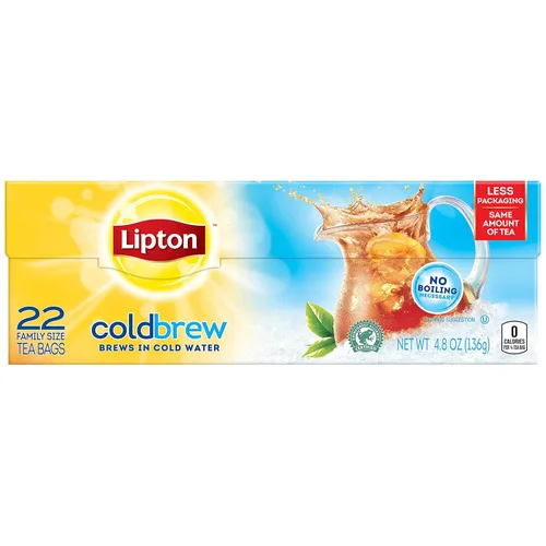 Vista 16 de Lipton Cold Brew Family - Bolsas de té helado, té negro, 22 unidades (paquete de 2)