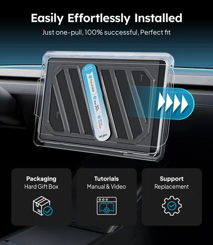 Vista 6 de Wigoo Protector de pantalla mate para Tesla Model X y Model S [sin reflejos ni huellas dactilares] Modelo X (2021 ~ 2025)/Modelo S (2021 ~ 2025)