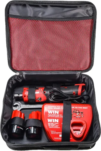 Vista 2 de Milwaukee 2486-22 M12 FUEL 12V Kit de amoladora recta con (2) batería de 2.0Ah, cargador y bolsa de herramientas