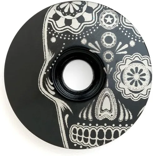 Sugar Skull (a través del ojo) 1 1/8" tapa para auriculares de bicicleta