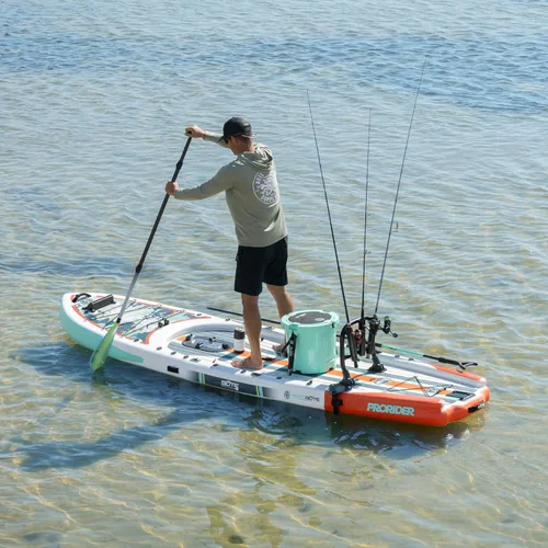 Vista 3 de BOTE ProRider Aero Inflable Pesca SUP Placa de accionamiento de pedal