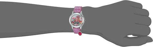 Vista 4 de Accutime JoJo Siwa - Reloj de cuarzo para niñas con correa de goma rosa y multicolor 0512in Modelo JOJ40050AZ Multi Reloj de cuarzo