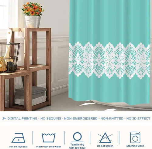Vista 421 de Shrahala Father and Child Embracing No Hooks Shower Curtain with Snap in Liner Set, Tender Moment Captured Bathroom Décor Polyester Fiber Waterproof