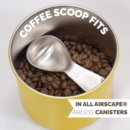 Vista 4 de Cuchara de café de 2 cucharadas – Negro cepillado – Acero inoxidable – Cuchara de medición precisa para café, té y más – Mango ergonómico