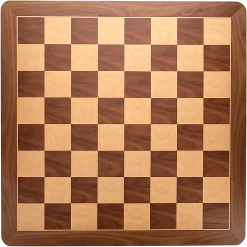 WE Games Tablero de ajedrez de madera con raíces de nogal con esquinas redondeadas de 19 pulgadas, tablero de ajedrez grande para adultos, elegante
