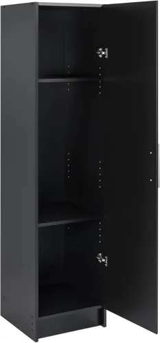Vista 11 de Prepac Elite - Armario de almacenamiento estrecho de madera de ingeniería de 65 pulgadas en color negro