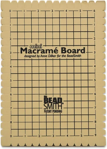 Vista 9 de The Beadsmith Mini combo de macramé, tablero de cuentas de 7.5 x 10.5 pulgadas, caja de 40 pines en T de 1.75 pulgadas, proyecto de pulsera e