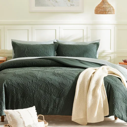 Vista 17 de Geniospin Juego de edredón tamaño individual, ropa de cama texturizada para todas las estaciones, con edredón, sábanas y funda de almohada y funda
