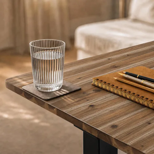 Vista 8 de FLEXISPOT E6 MAX Woodix - Escritorio de pie de madera maciza de acacia de 48 x 24 pulgadas, doble motor, resistente, capacidad de 330 libras