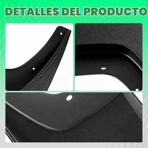 Vista 8 de YHTAUTO Protectores contra salpicaduras para GMC Sierra 1500 (Limited), Sierra 2500/3500 HD, con modelo de rueda trasera única, accesorios