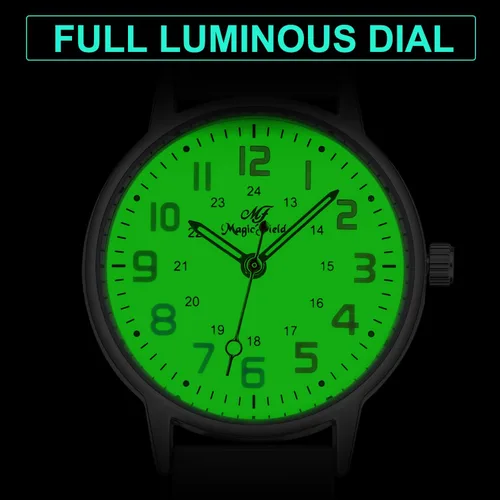 Vista 4 de SUDESMO Enfermera relojes reloj de enfermería reloj analógico fácil de leer reloj impermeable con segunda mano