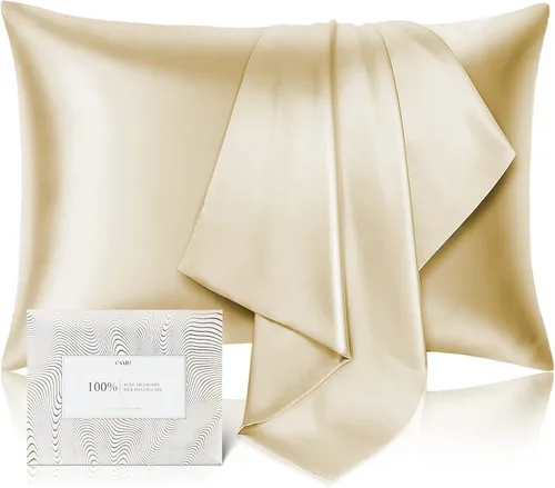 Vista 11 de Funda de almohada de seda de morera 100 % pura para cabello y piel, resistente a los alérgenos, doble cara, 600 hilos de seda con cremallera oculta