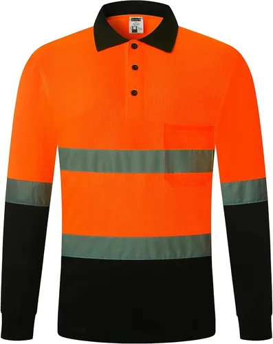 Camisa de seguridad para hombre, camiseta reflectante de alta visibilidad, de secado rápido, transpirable, suave