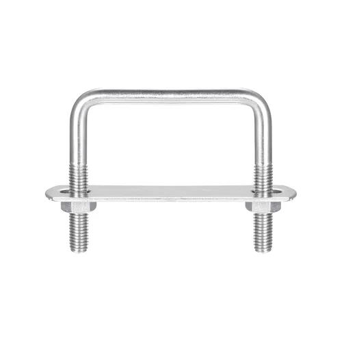 Vista 59 de uxcell Pernos en U cuadrados, 2 juegos 37mm (1.46") de ancho interno 70mm de longitud M6, perno de abrazadera en U de acero inoxidable 304