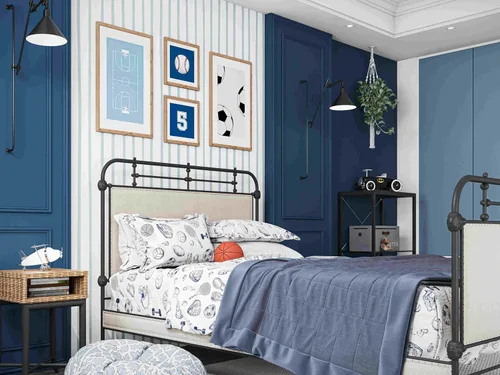 Vista 2 de WHERE THE POLKA DOTS ROAM - Juego de ropa de cama, incluye sábana bajera, sábana lisa y funda de almohada