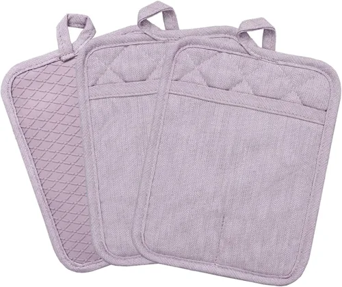 Vista 10 de Guantes profesionales de silicona para horno de microondas, un par, juego de guantes de cocina resistentes al calor con 500 grados, guantes