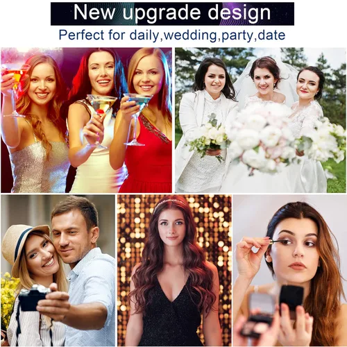 Vista 6 de Alcastar - Pestañas magnéticas con kit de delineador de ojos, pestañas magnéticas de aspecto natural, de larga duración, fáciles de aplicar, sin