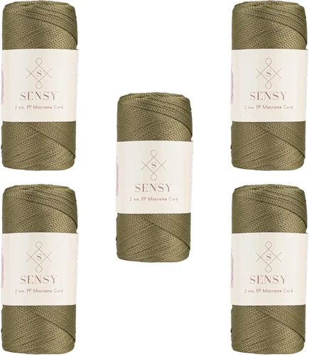 Vista 89 de Sensy Premium 2mm 229.5 metros de cuerda de poliéster 100% cordón de polipropileno Cordón de macramé 2mm Cordón para bolso de crochet Hilo