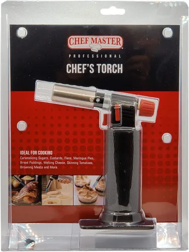 Vista 8 de Chef Master Mini antorcha de cocina, encendedor de alimentos para cocinar, encendedor de cocina de butano con disparador Peizo autoencendido, llama