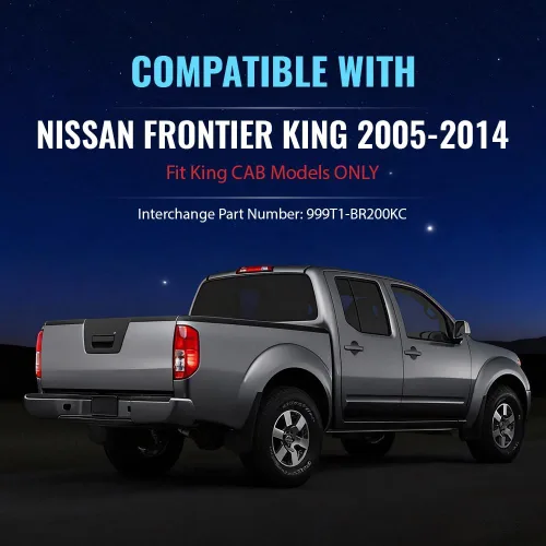 Vista 2 de ALLGOOD Tapa de cubierta para puerta trasera compatible con Nissan Frontier King 2005 2006 2007 2008 2009 2010 2011 2012 2013 2014 tapas protectoras