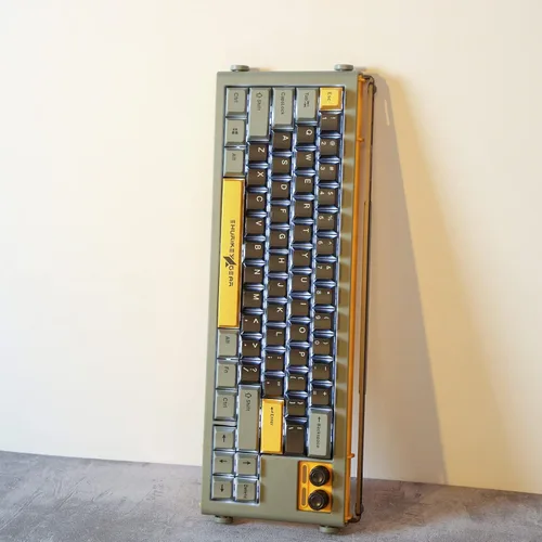 Vista 5 de Shurikey - Teclado mecánico para juegos con interruptor Varmilo EC V2 Moxa retroiluminación LED blanca teclado inalámbrico y Bluetooth para Windows