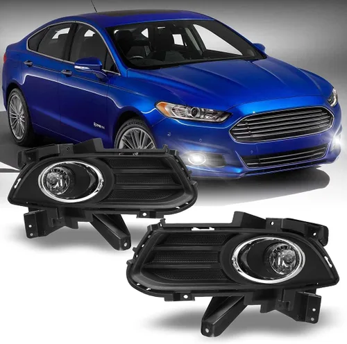 Vista 9 de Nixon Offroad Juego de luces antiniebla para Ford Fusion 2017-2018 con bombillas halógenas + kit de arnés de cableado + interruptor universal +