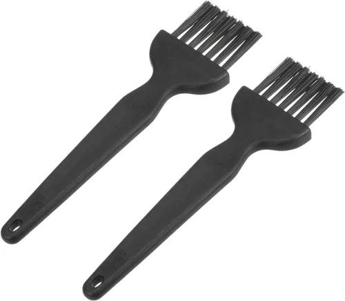 uxcell Cepillo antiestático ESD con mango de plástico de nailon para limpieza de laboratorio, teclado electrónico, PCB BGA, reparación de soldadura,