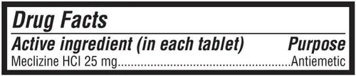 Vista 2 de Reliable-1 Laboratories Meclizine 25 mg Genérico Bonine Mareo por Movimiento (100 comprimidos masticables cada uno (paquete de 2) - Previene