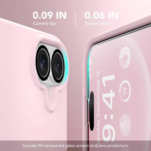 Vista 1738 de GONEZ Funda magnética para iPhone 14, compatible con Magsafe, con protector de pantalla + protector de cámara, forro de microfibra antiarañazos