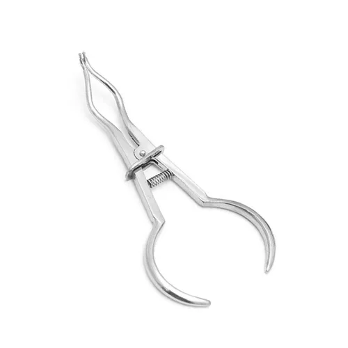 Vista 2 de Alicates de goma para presa, color marfil, pinzas para abrazadera de luz endodóntica, instrumentos restauradores