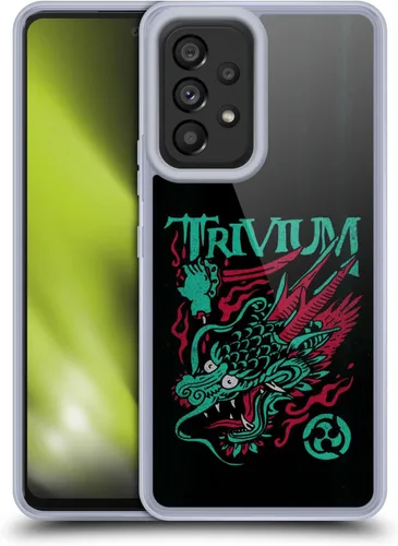 Vista 14 de Head Case Designs Officially Licensed Trivium Big Dragon Graphics Gel Case [Military Grade Protection] Compatible with Samsung Galaxy A53 5G (2022)
