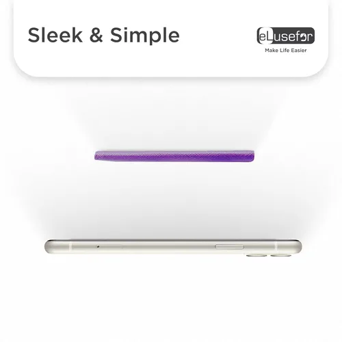 Vista 5 de Soporte adhesivo para teléfono en la parte posterior de la funda para iPhone o Android Funda con 6 ranuras para tarjetas de crédito - Bolsillo